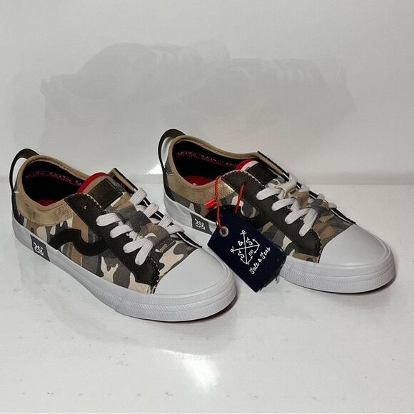 SALT&SEAS Low Top Lace Up Comfortable Canvas Fashion Sneakers - Picture 2 of 8